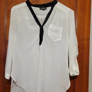 A. Byer High-Low Sheer Blouse